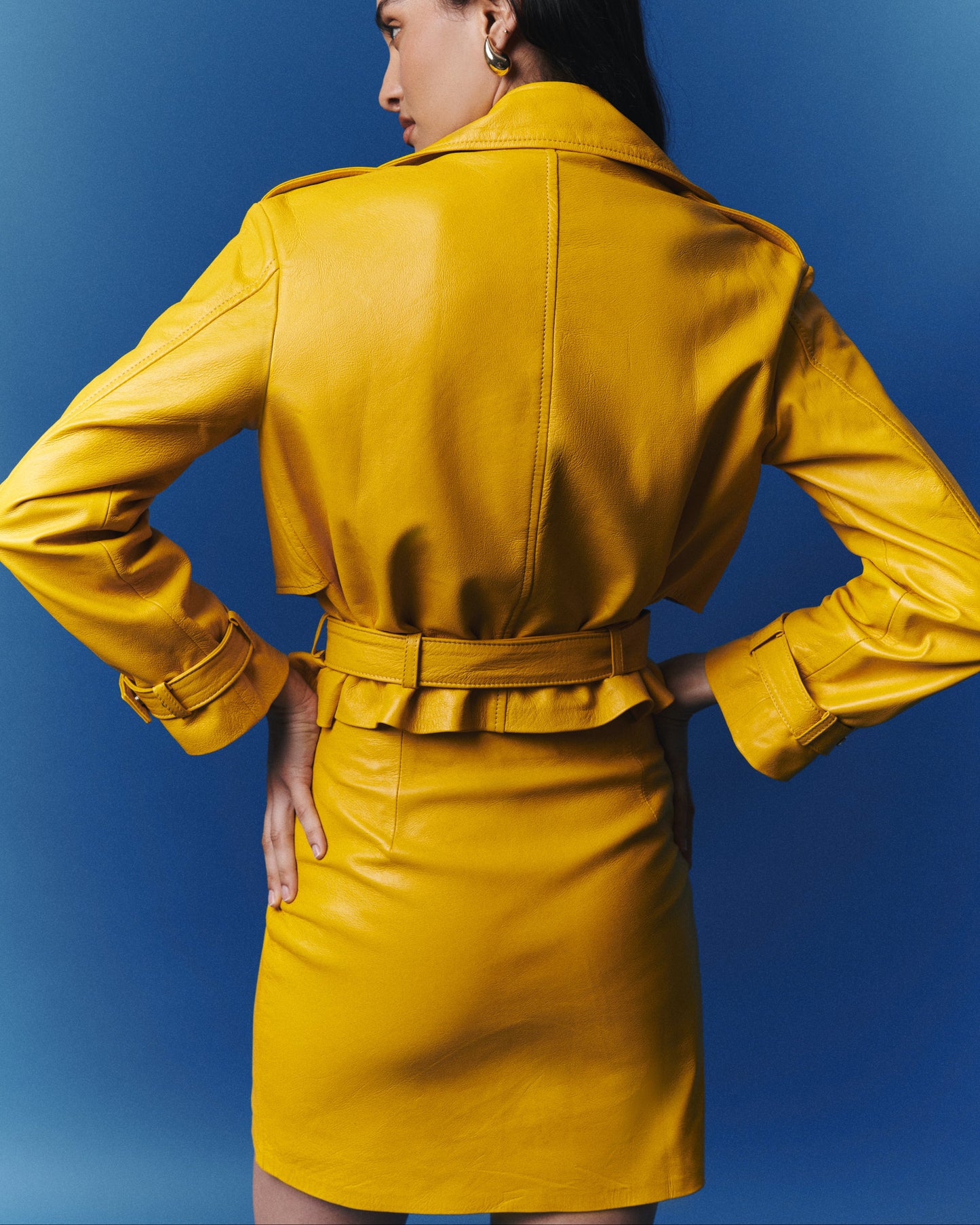 SUEDE SHORT JACKET NINA