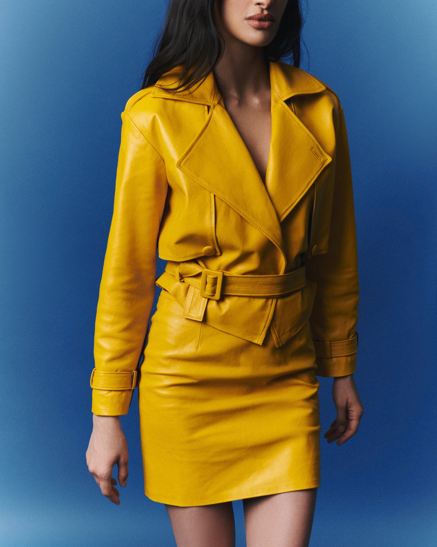 SUEDE SHORT JACKET NINA