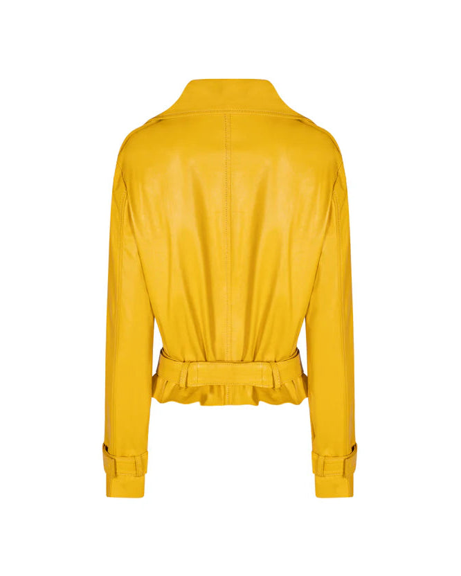 SUEDE SHORT JACKET NINA