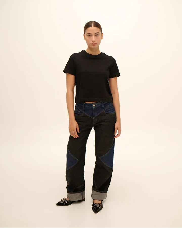 COWGIRL JEAN BLACK AND BLUE