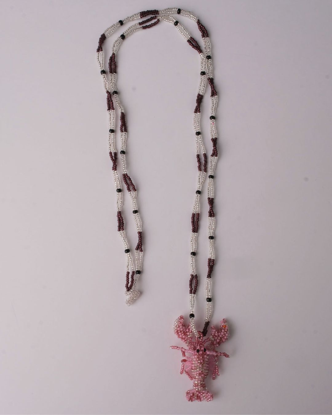 ONE LOBSTER ROSE NECKLACE