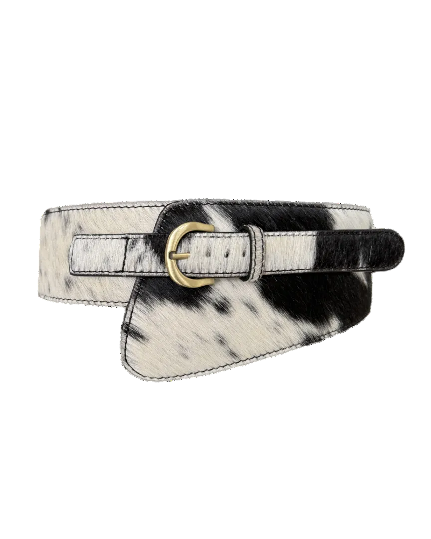 SAVANNA COWHIDE BLACK