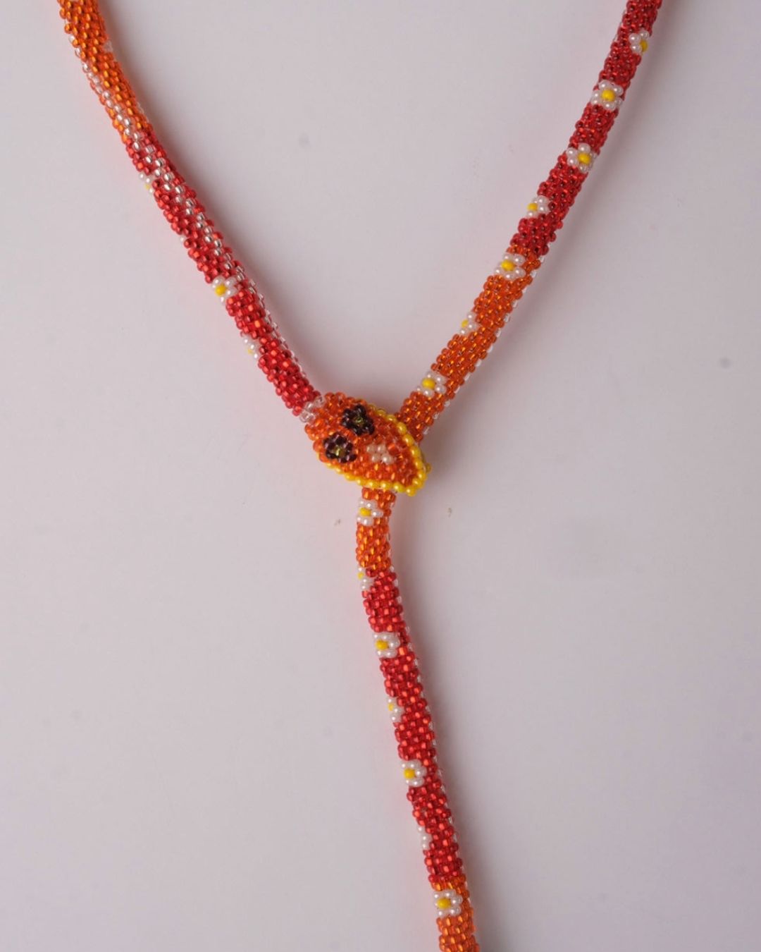 TANGERINE SNAKE NECKLACE