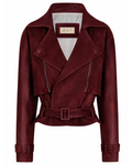 SUEDE SHORT JACKET NINA