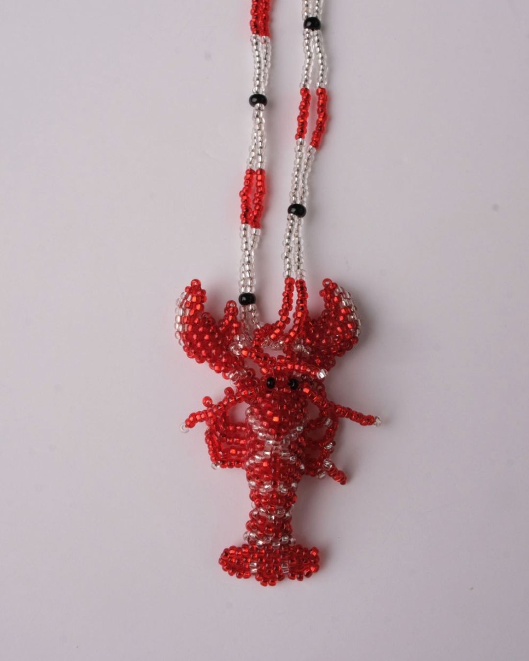 ONE LOBSTER ROUGE NECKLACE