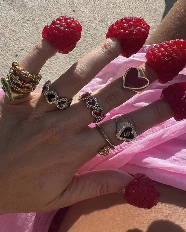 ANILLO BEATING HEARTS PLATA