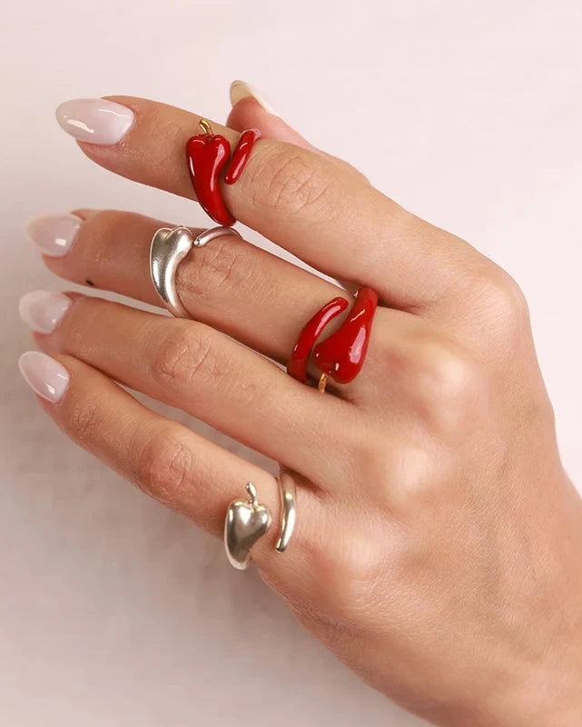 ANILLO CHILI TWIRL RED