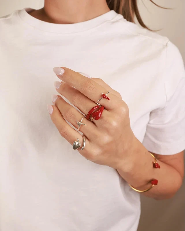 ANILLO CHILI TWIRL RED