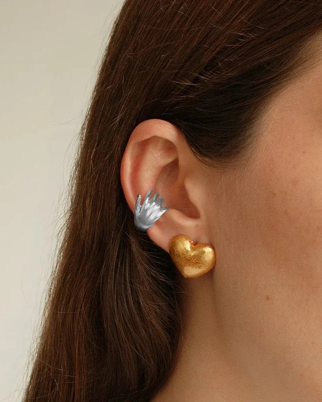 EARCUFF MANO PLATA