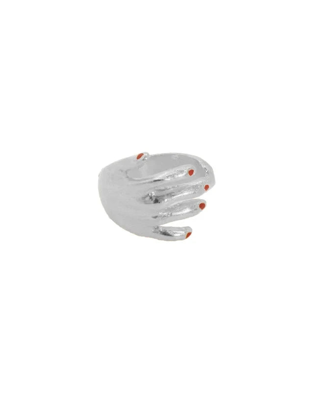 EARCUFF MANO PLATA