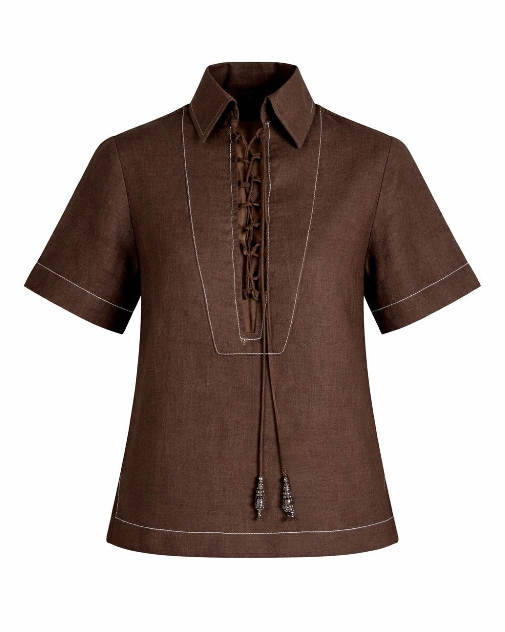 ALBA BLOUSE CHOCOLATE