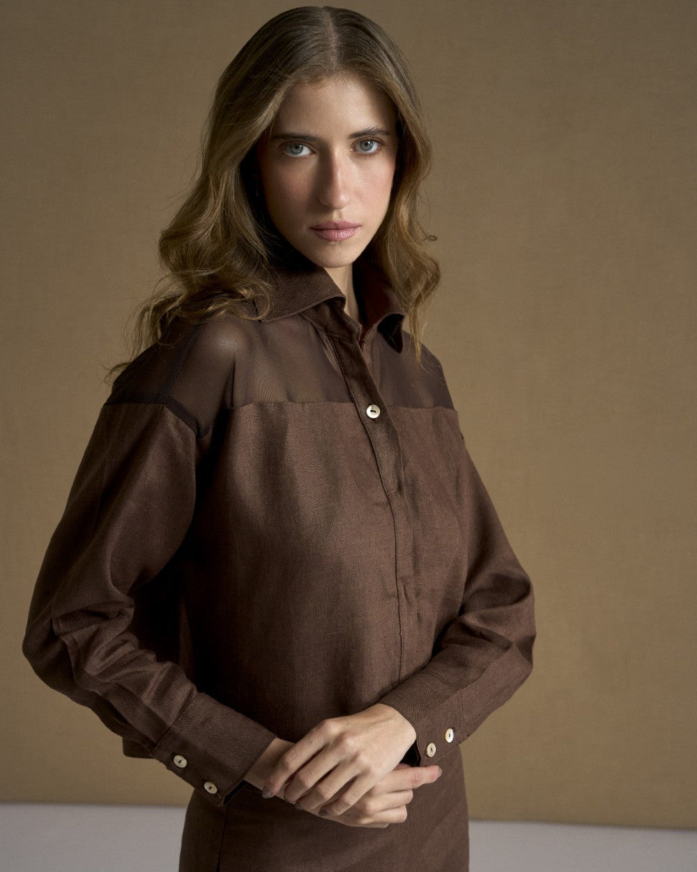 AMBAR BLOUSE CHOCOLATE