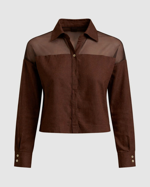 AMBAR BLOUSE CHOCOLATE