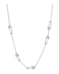 CADENA MINI CLIPS PLATA