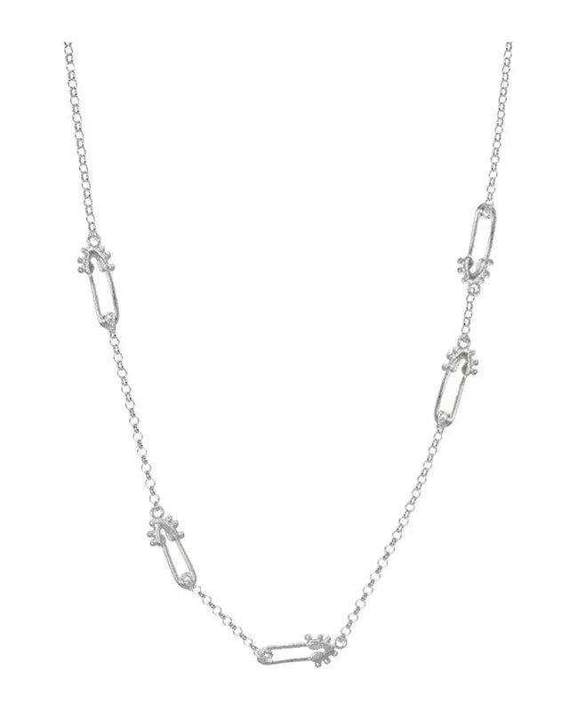 CADENA MINI CLIPS PLATA