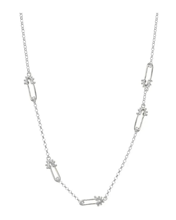 CADENA MINI CLIPS PLATA