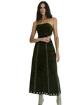 OLIVE GREEN MAXI SKIRT