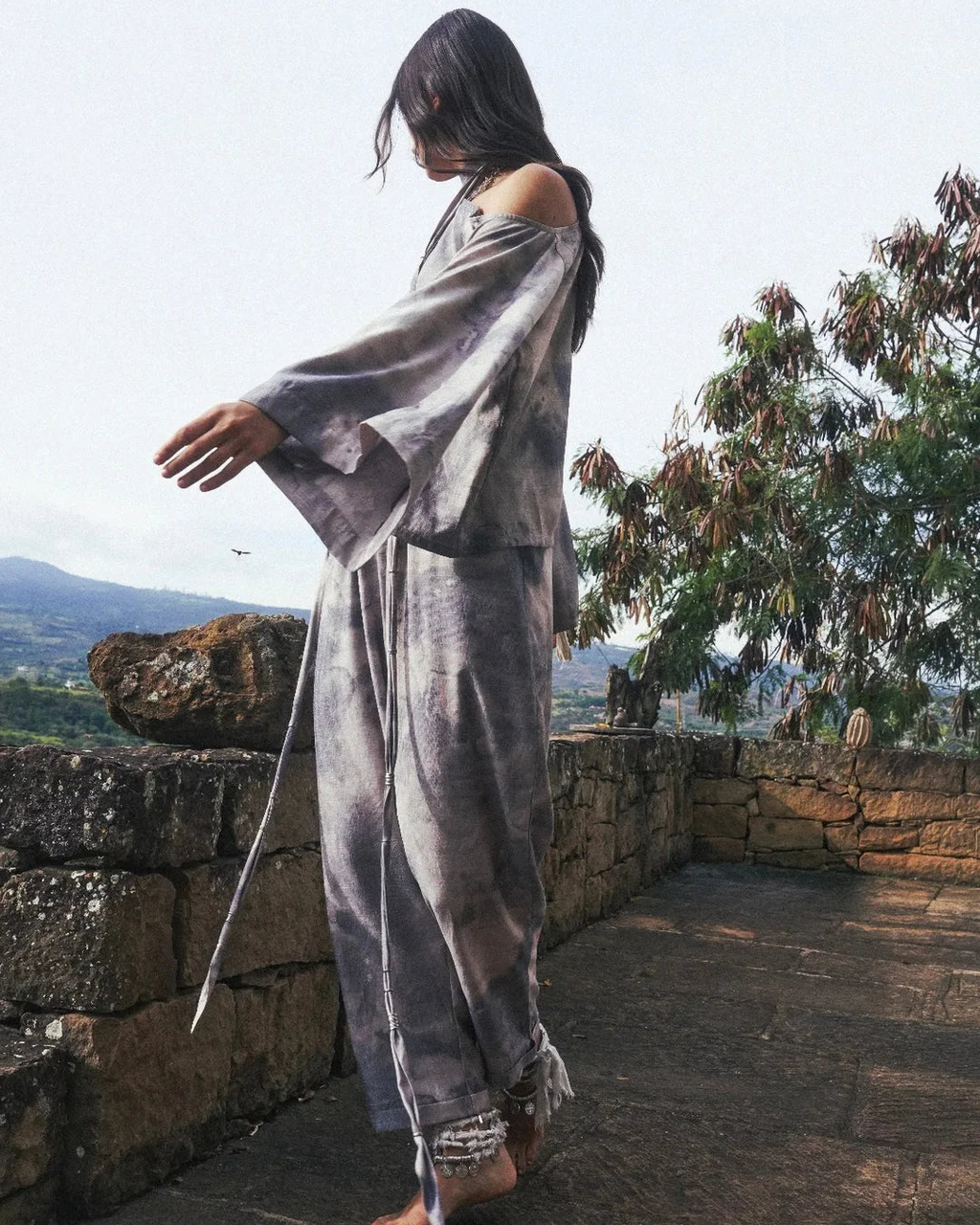 CALMA ANTIGUA PRINTED BLOUSE