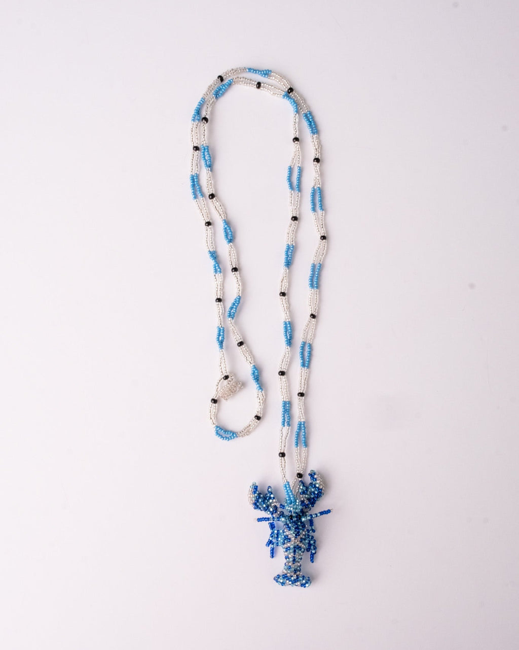 ONE LOBSTER BLUE NECKLACE