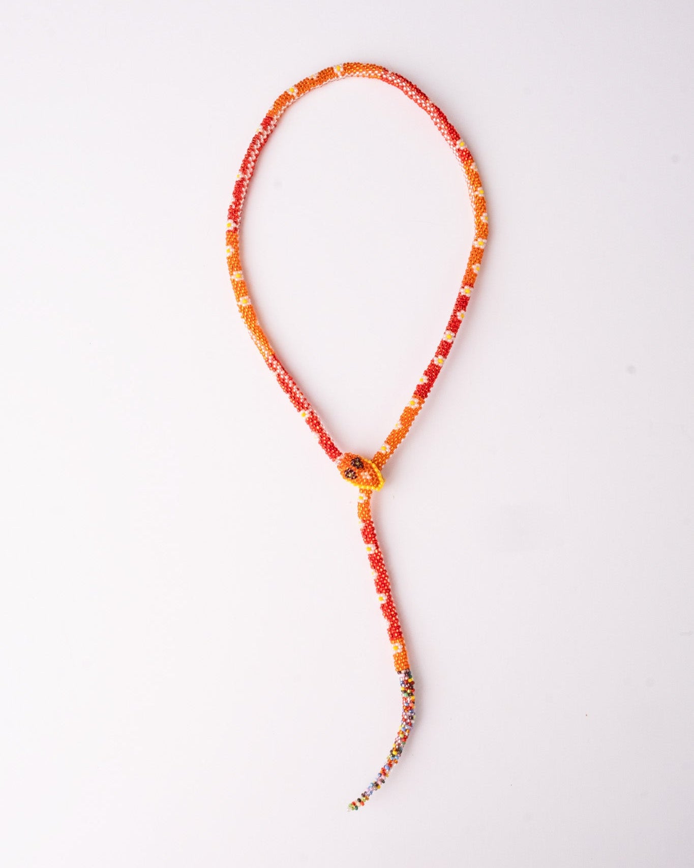 TANGERINE SNAKE NECKLACE
