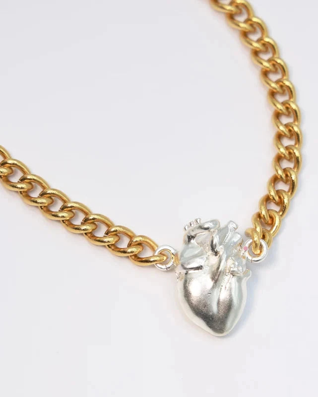 CHOKER ANATOMIK GOLD & SILVER