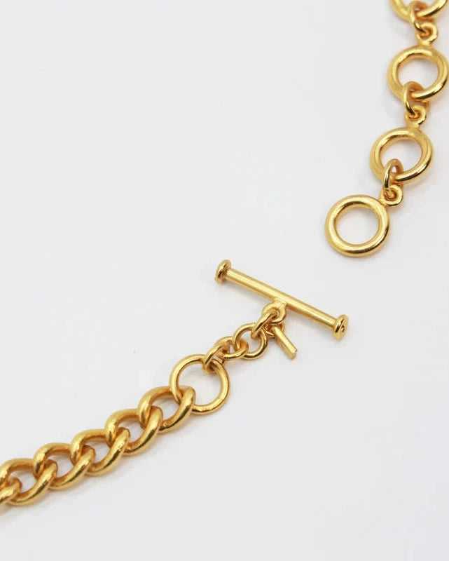 CHOKER ANATOMIK GOLD & SILVER