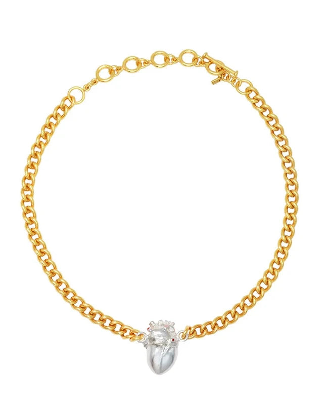 CHOKER ANATOMIK GOLD & SILVER