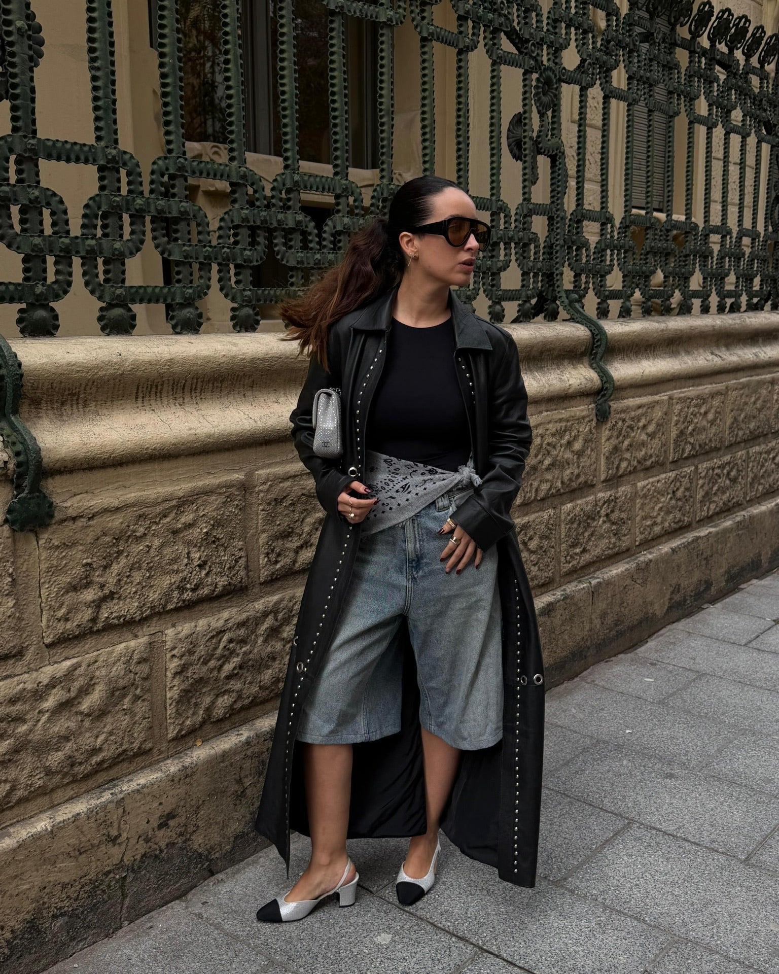BLACK MAXI COAT