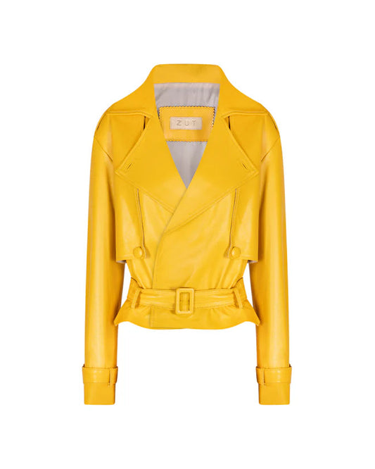 SUEDE SHORT JACKET NINA