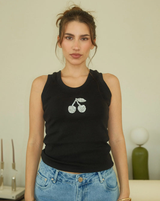 BLACK CHERRY TANK TOP