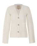 WHITE KNIT CARDIGAN