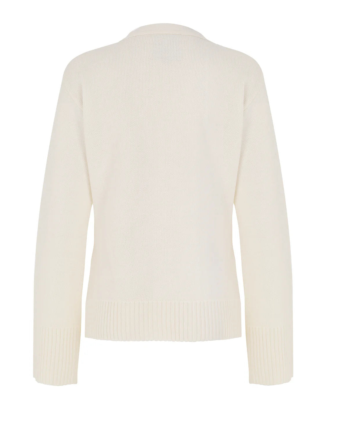 WHITE KNIT CARDIGAN