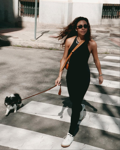 BLACK LONG ONESIE