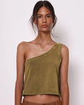ONE SHOULDER TOP VERDE
