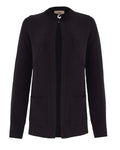 BLACK ONE BUTTON CARDIGAN