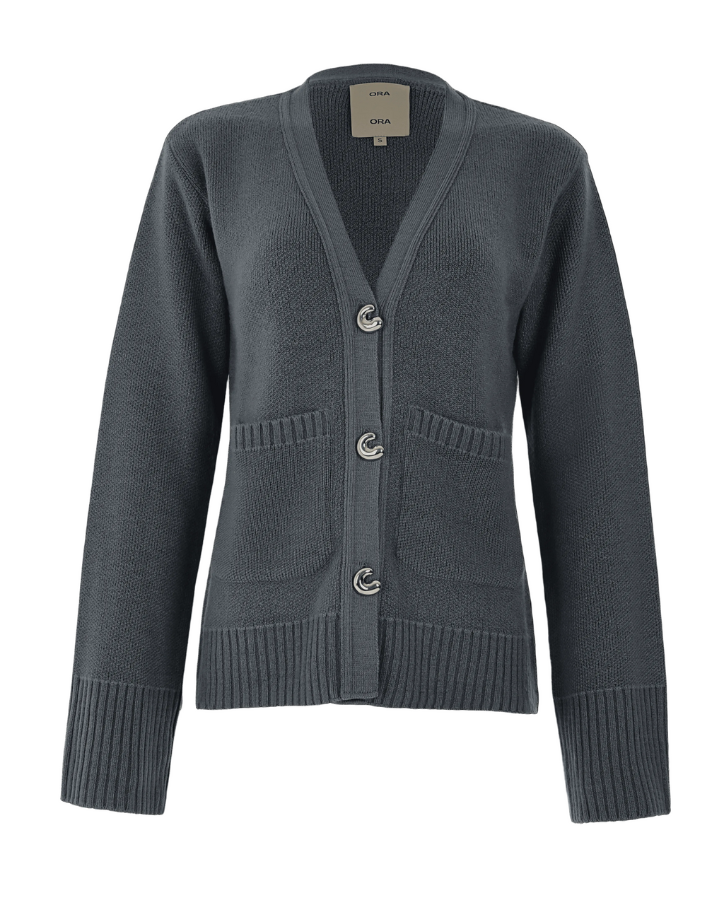 GREY KNIT CARDIGAN