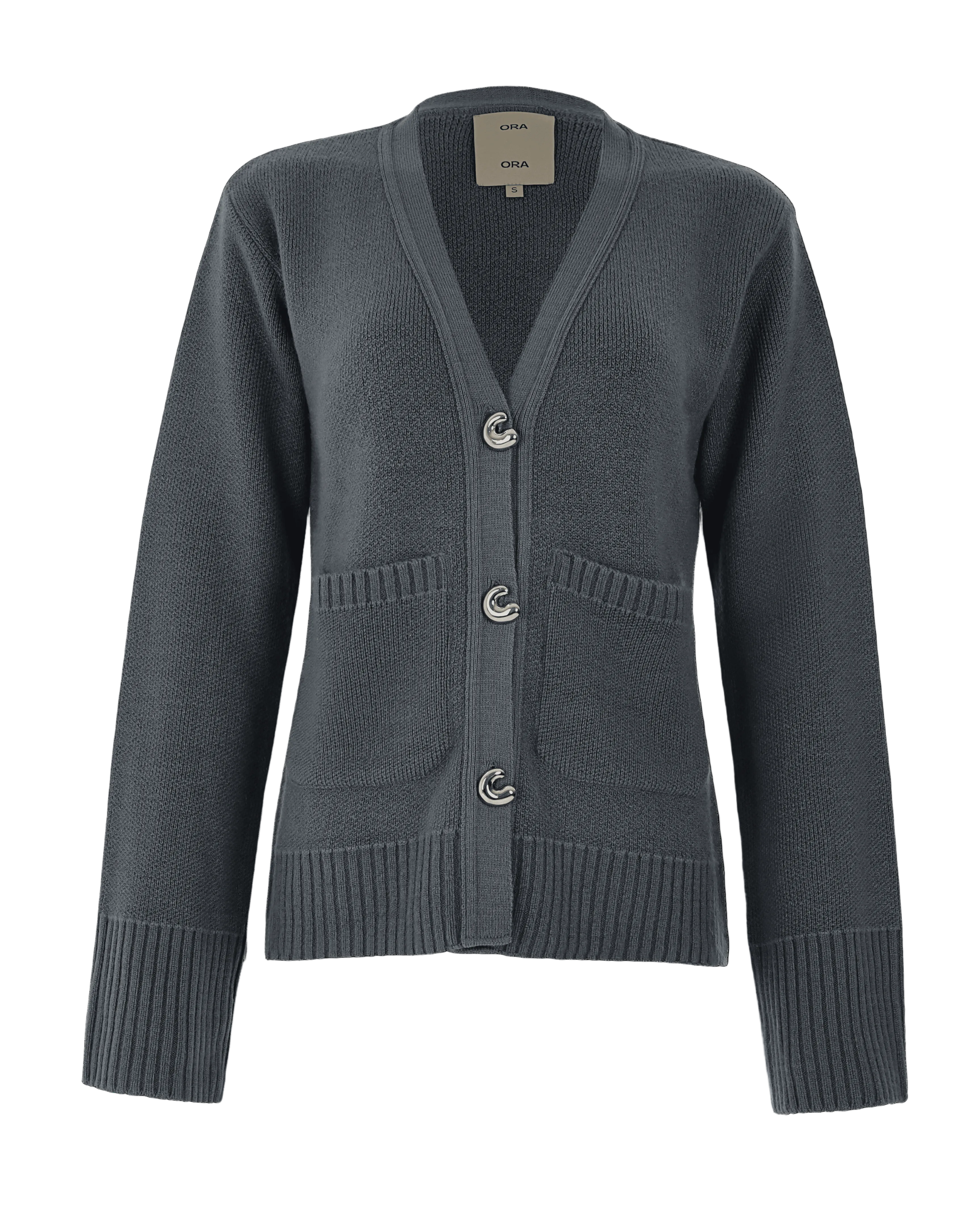GREY KNIT CARDIGAN