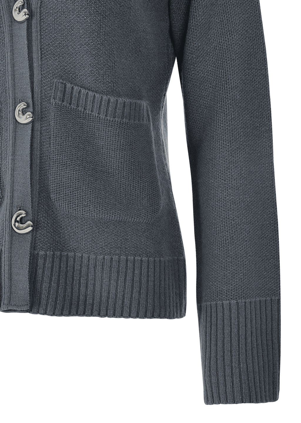 GREY KNIT CARDIGAN
