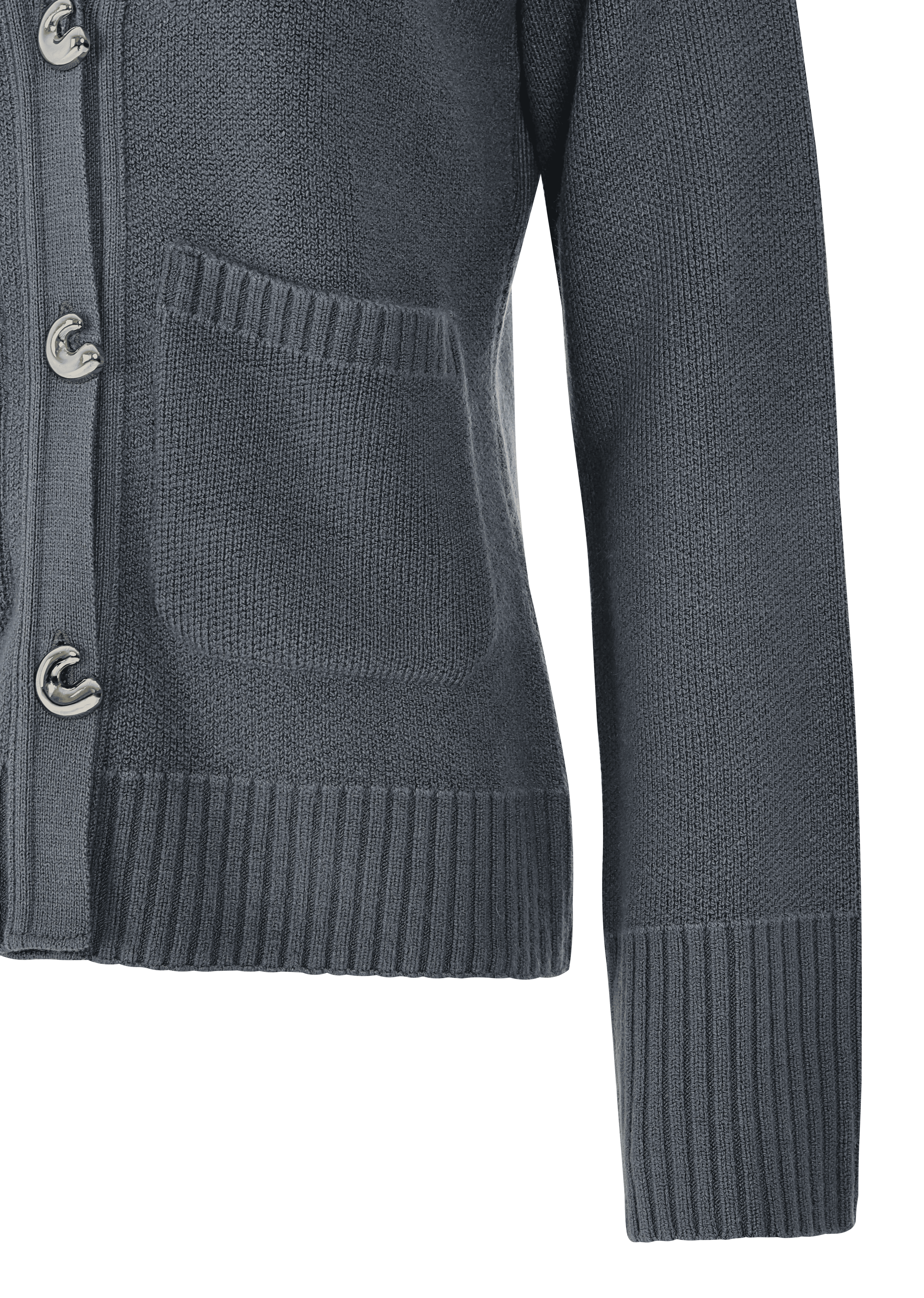 GREY KNIT CARDIGAN