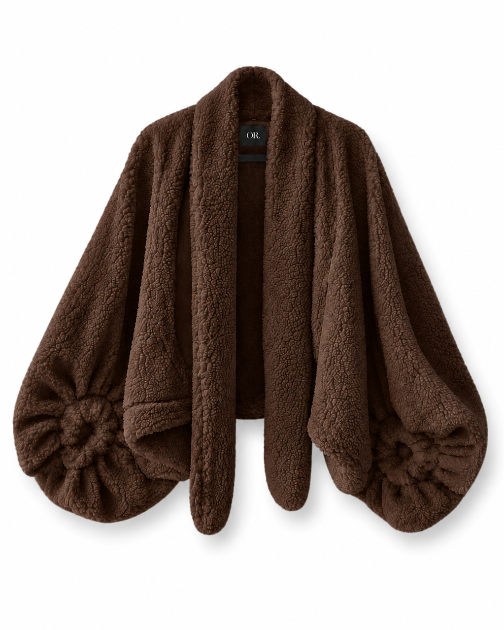 CAPA VELAR NIEVE BUFANDA CHOCOLATE