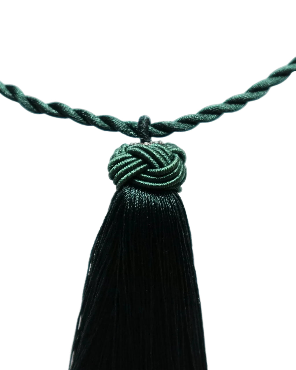GREEN TASSEL NECKLACE