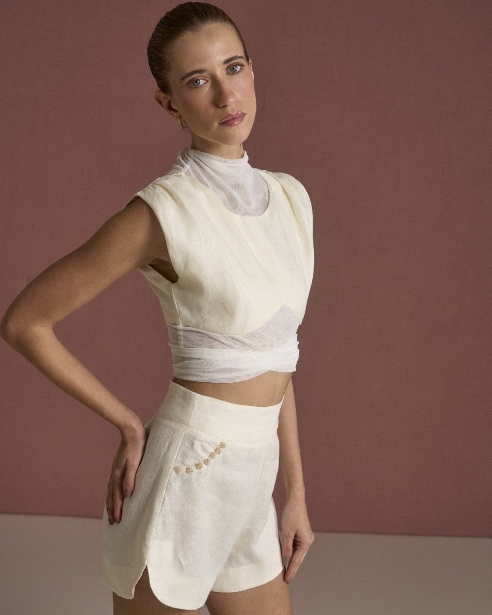 LIRIO SHORTS IVORY