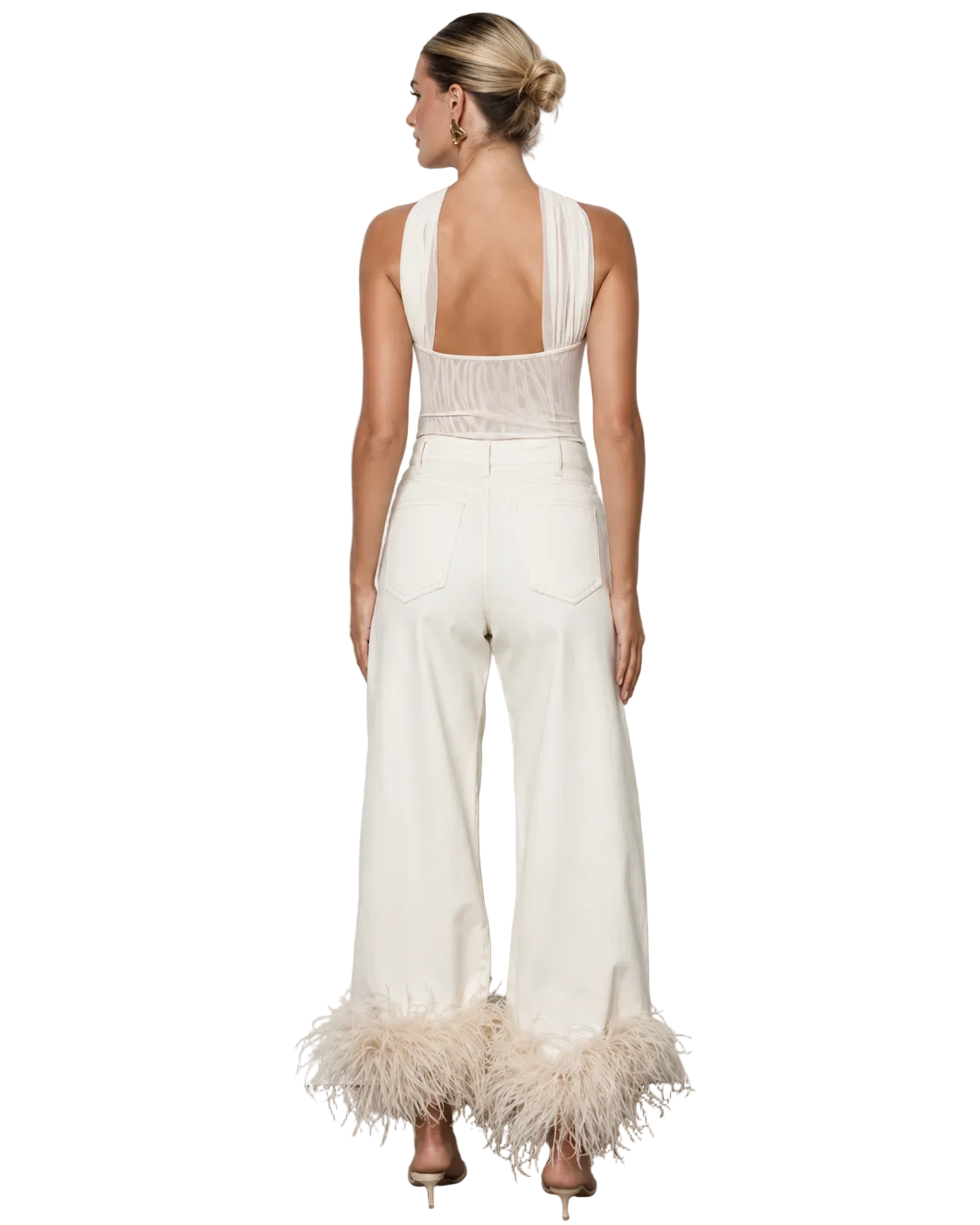 DENIM FEATHER DREAM MARFIL