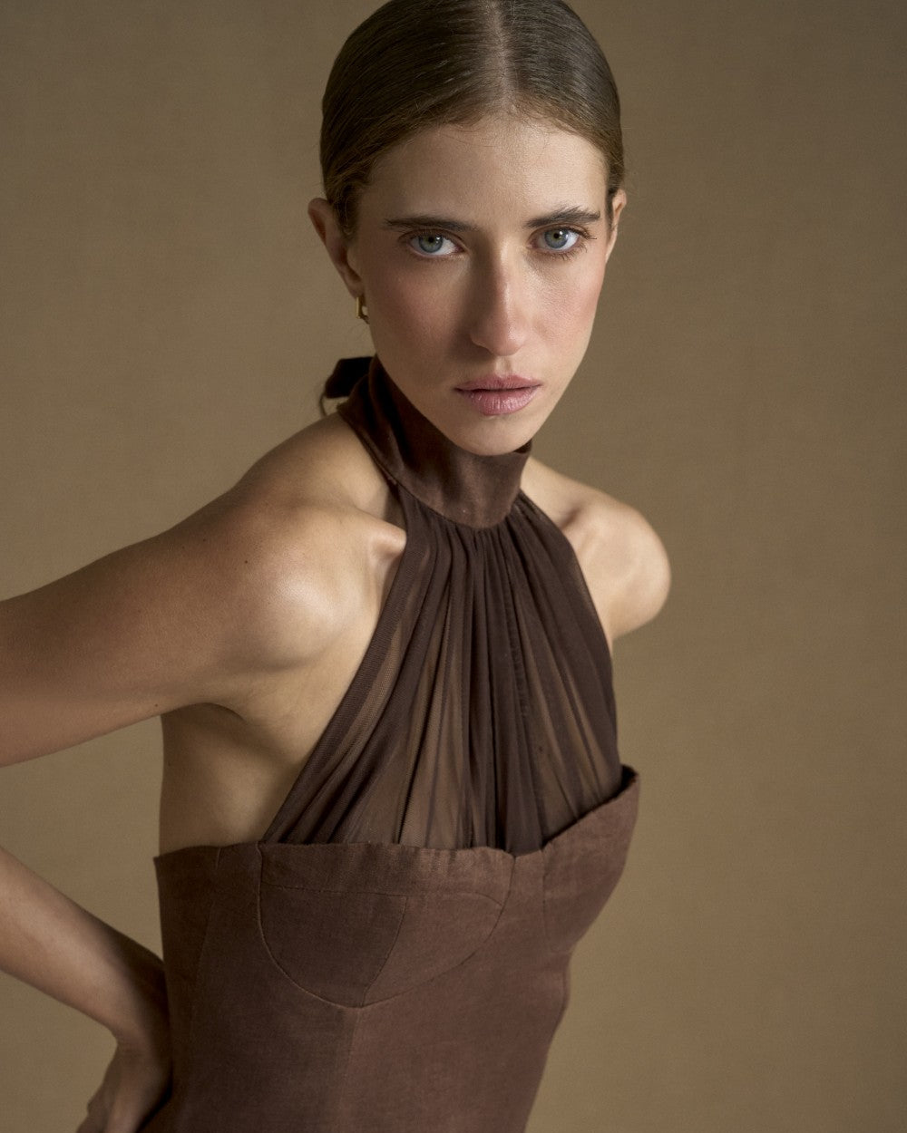 SOLARA MINI DRESS CHOCOLATE