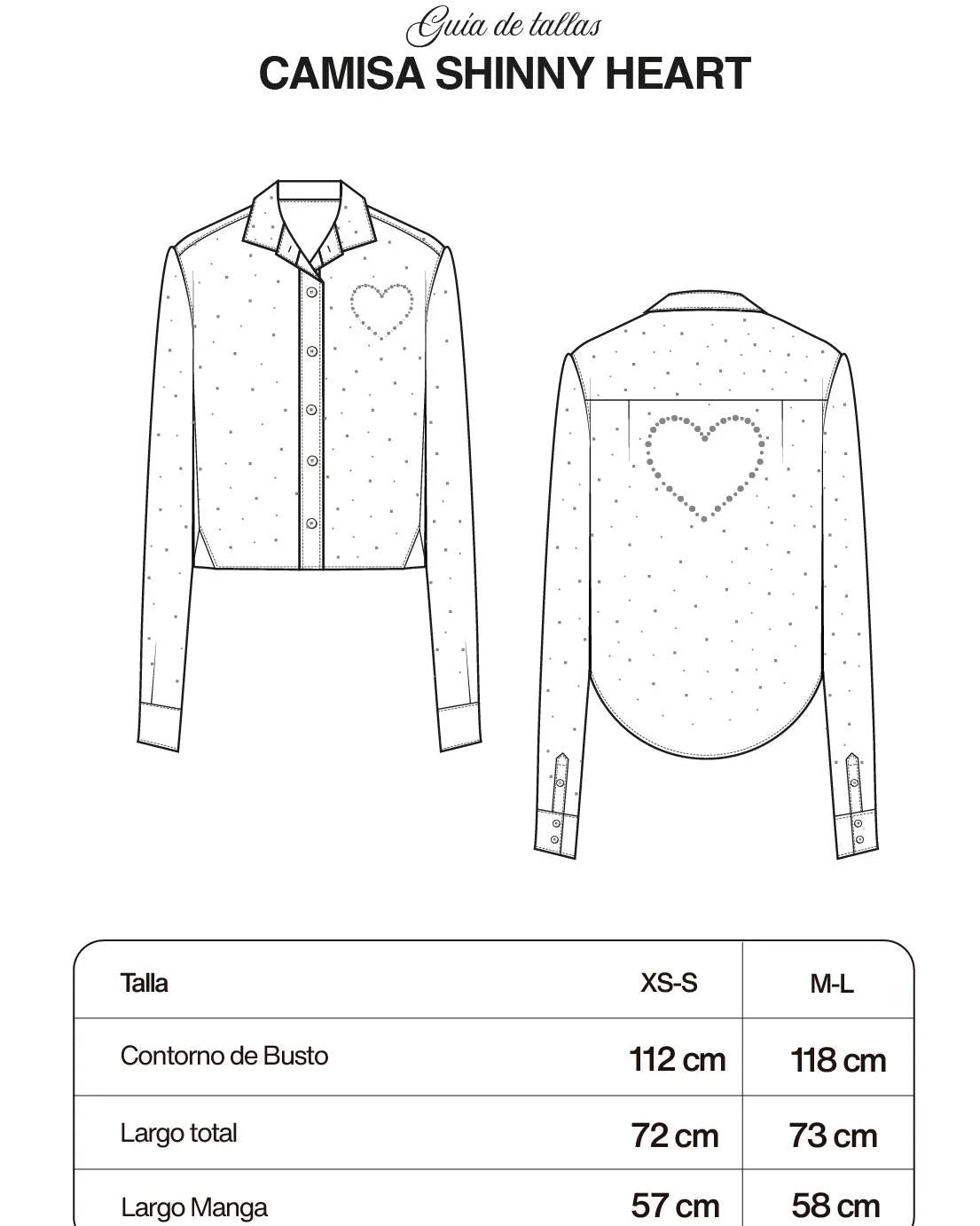 CAMISA SHINY HEART HOT PINK