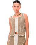 CORSET UNA TAUPE