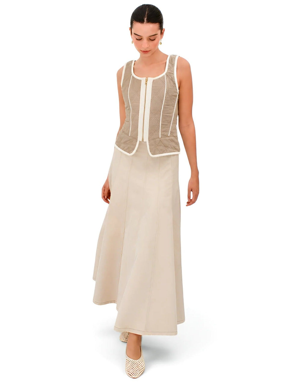 CORSET UNA TAUPE