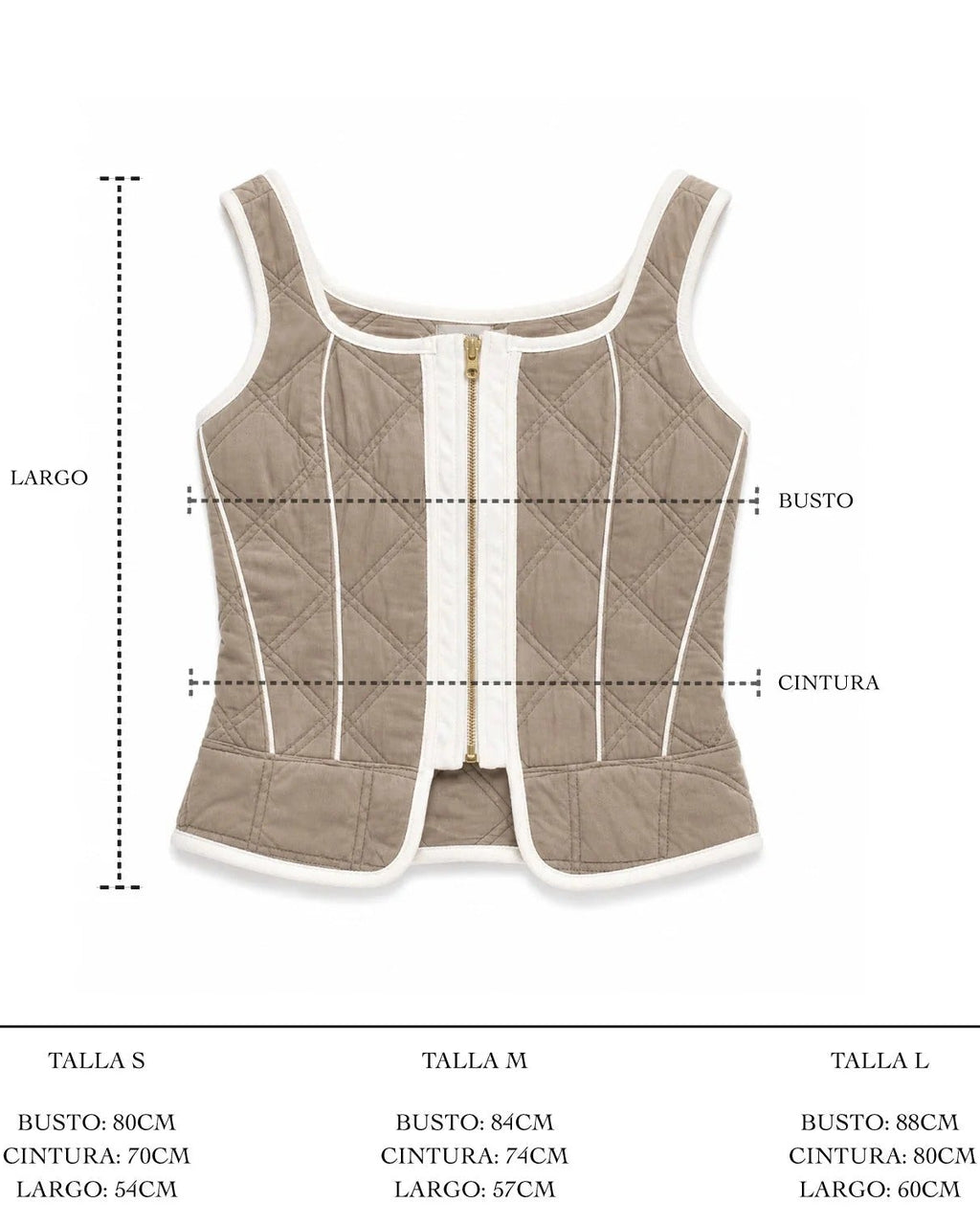 CORSET UNA TAUPE