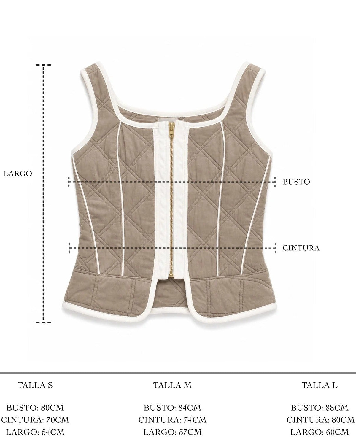 CORSET UNA TAUPE