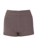 BROWN KNIT SHORT